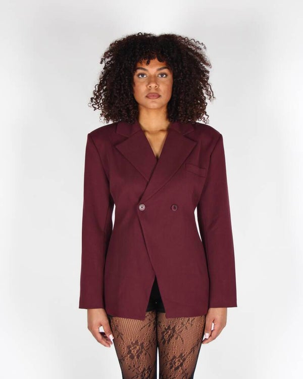 Bri Blazer Burgundy