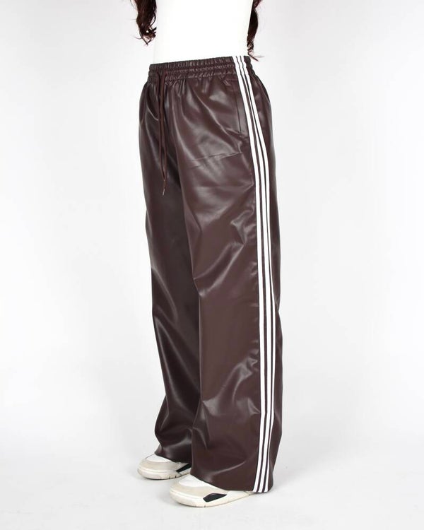 MTL Lux Leather Pants Brown