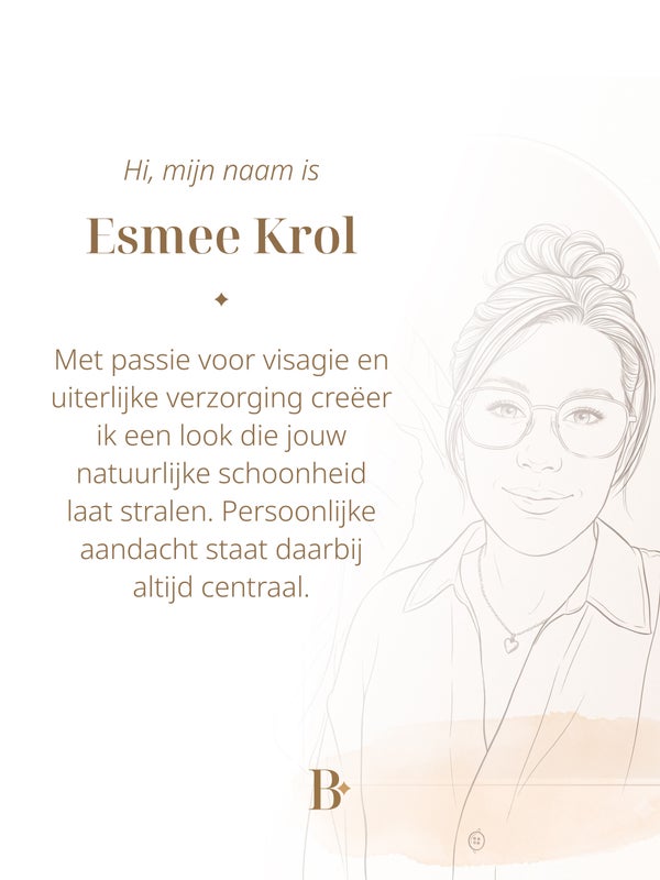 Bridal Touch tijdens de voorbereiding van bruidsmake-up