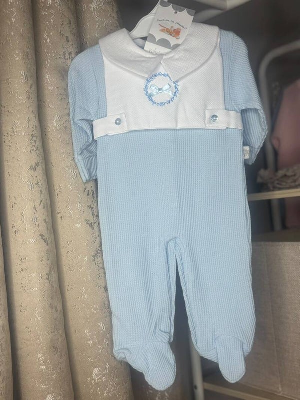 Baby blue sleepsuit