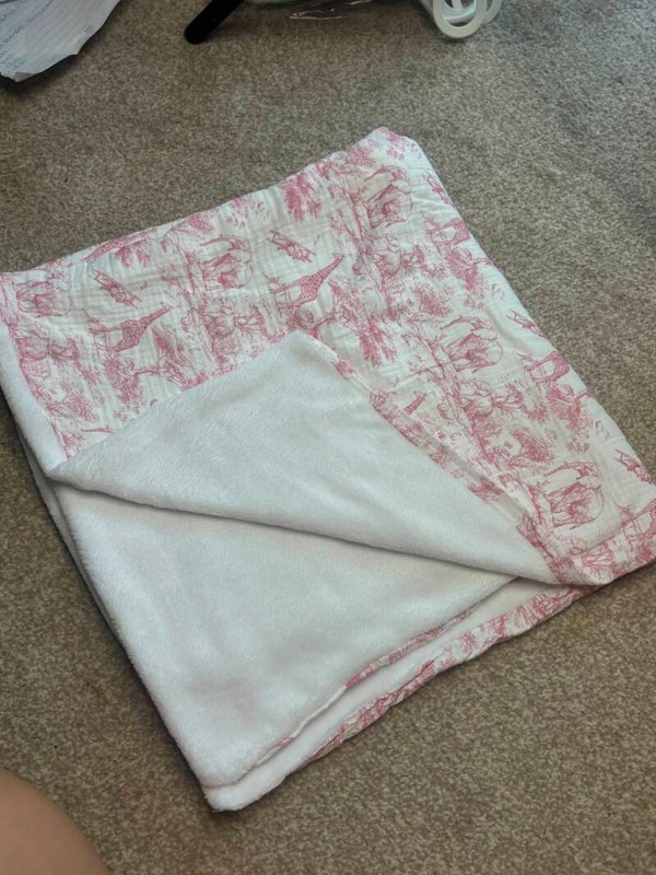 Safari fleece lined blanket