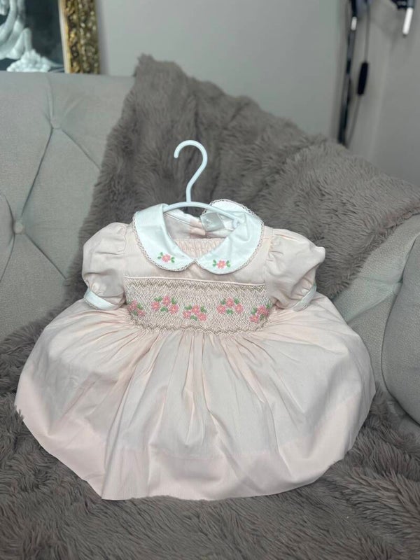 Beautiful blush smock dress