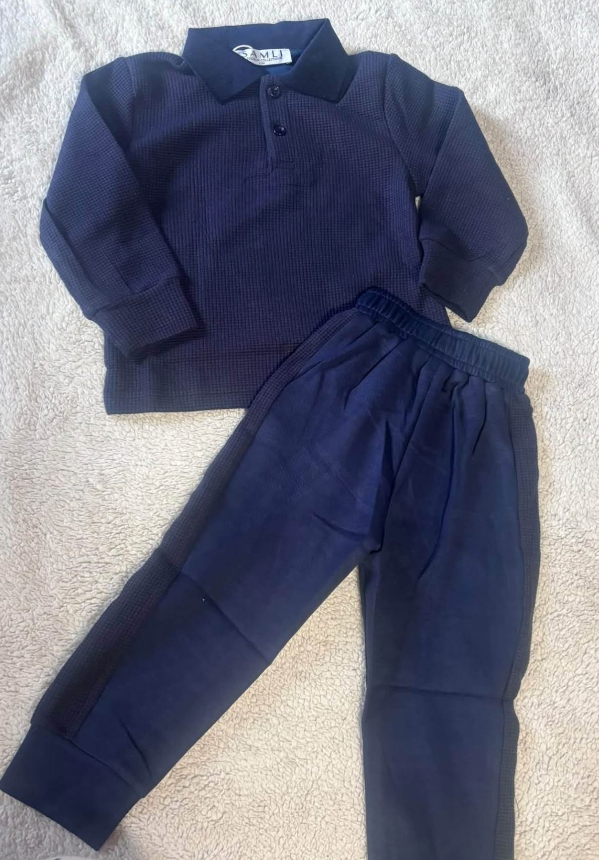 Boys smart navy tracksuit