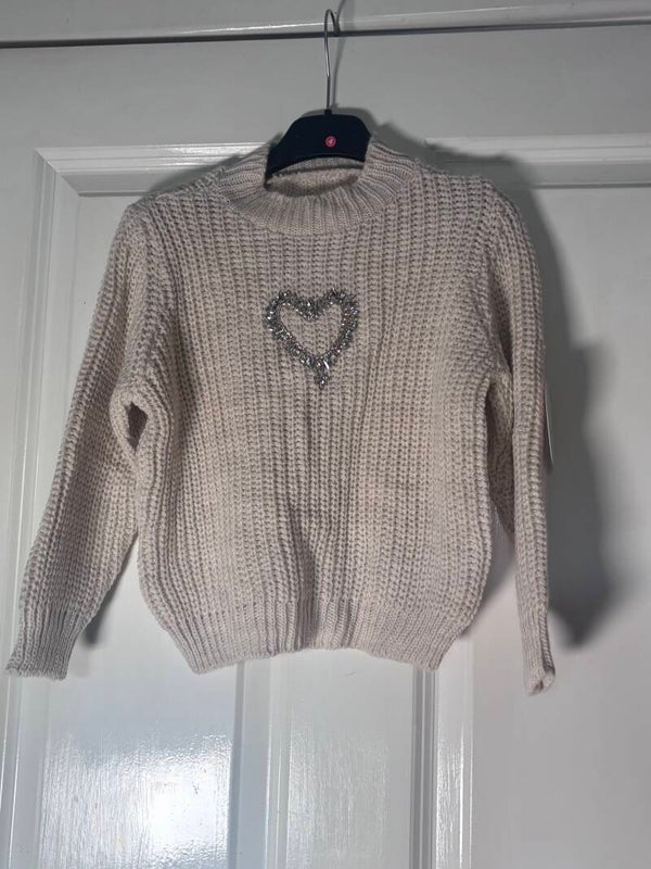 Cream soft knit jumper