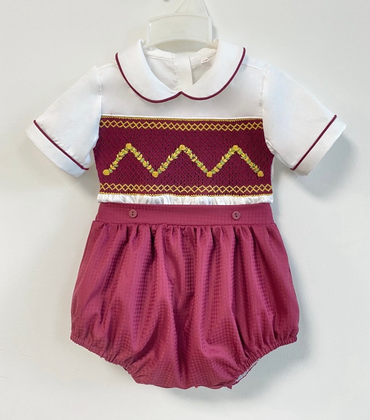 Boys stunning Christmas romper/shorts