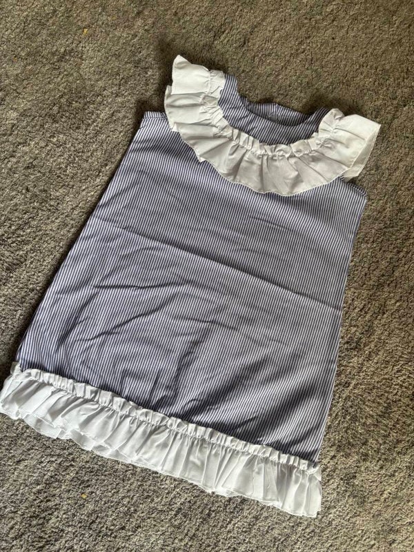 Purple striped dress