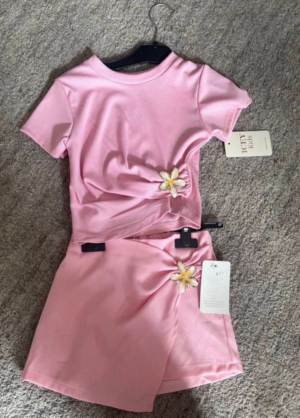 Pink skort set