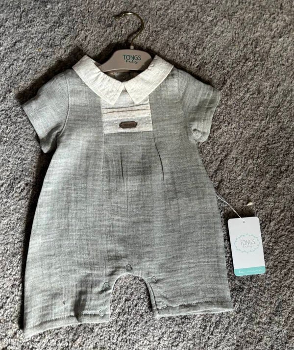 Grey toggs romper