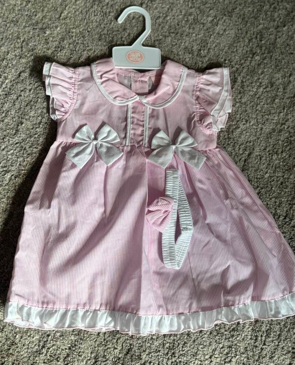 Pink striped dress