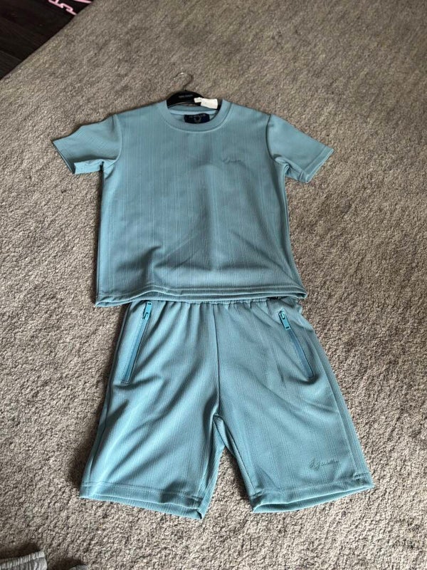 Boys blue shorts and T-shirt