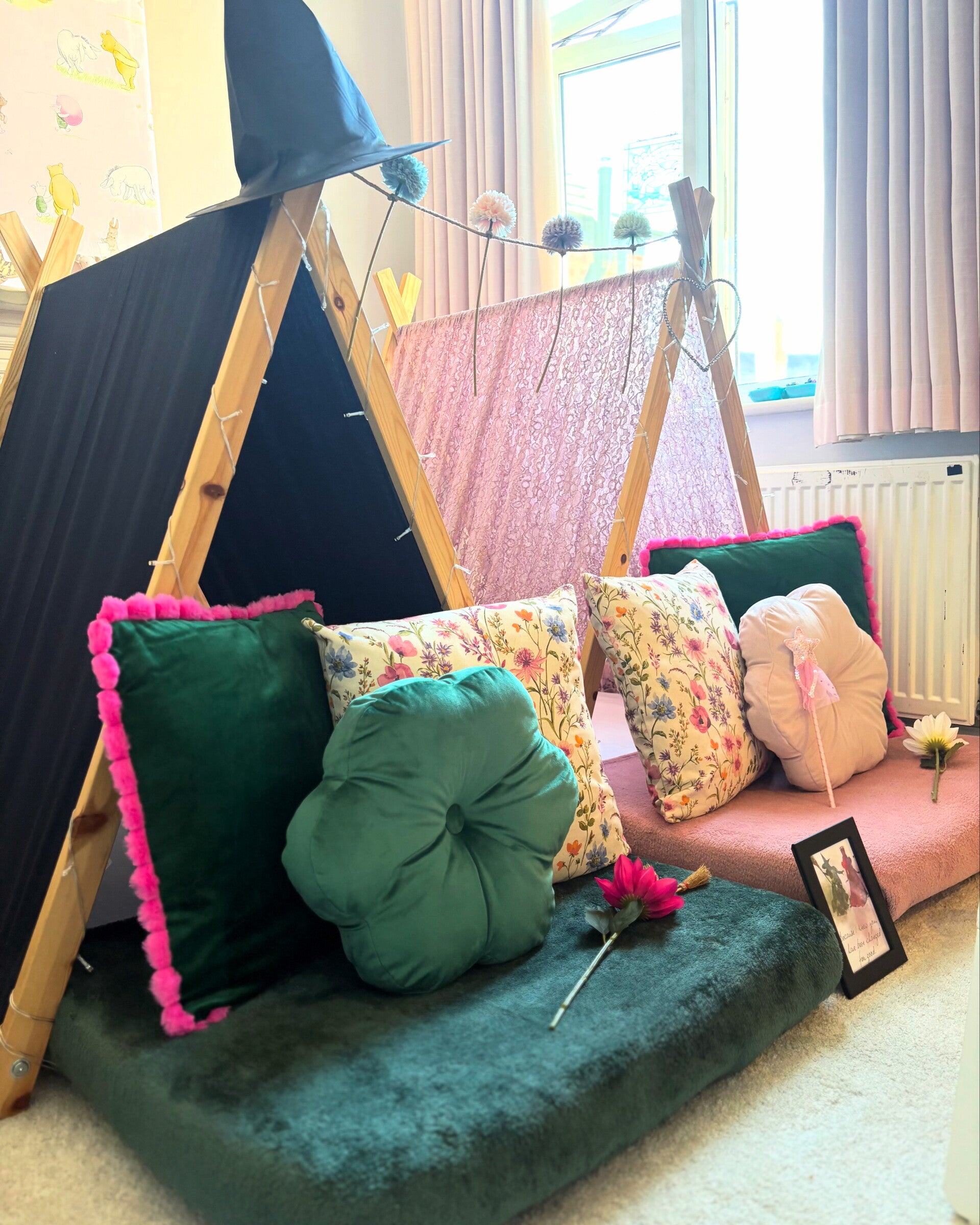 Big Little Dreams teepee sleepover parties in Manchester, Cheshire, Stockport and High Peak, Derbyshire