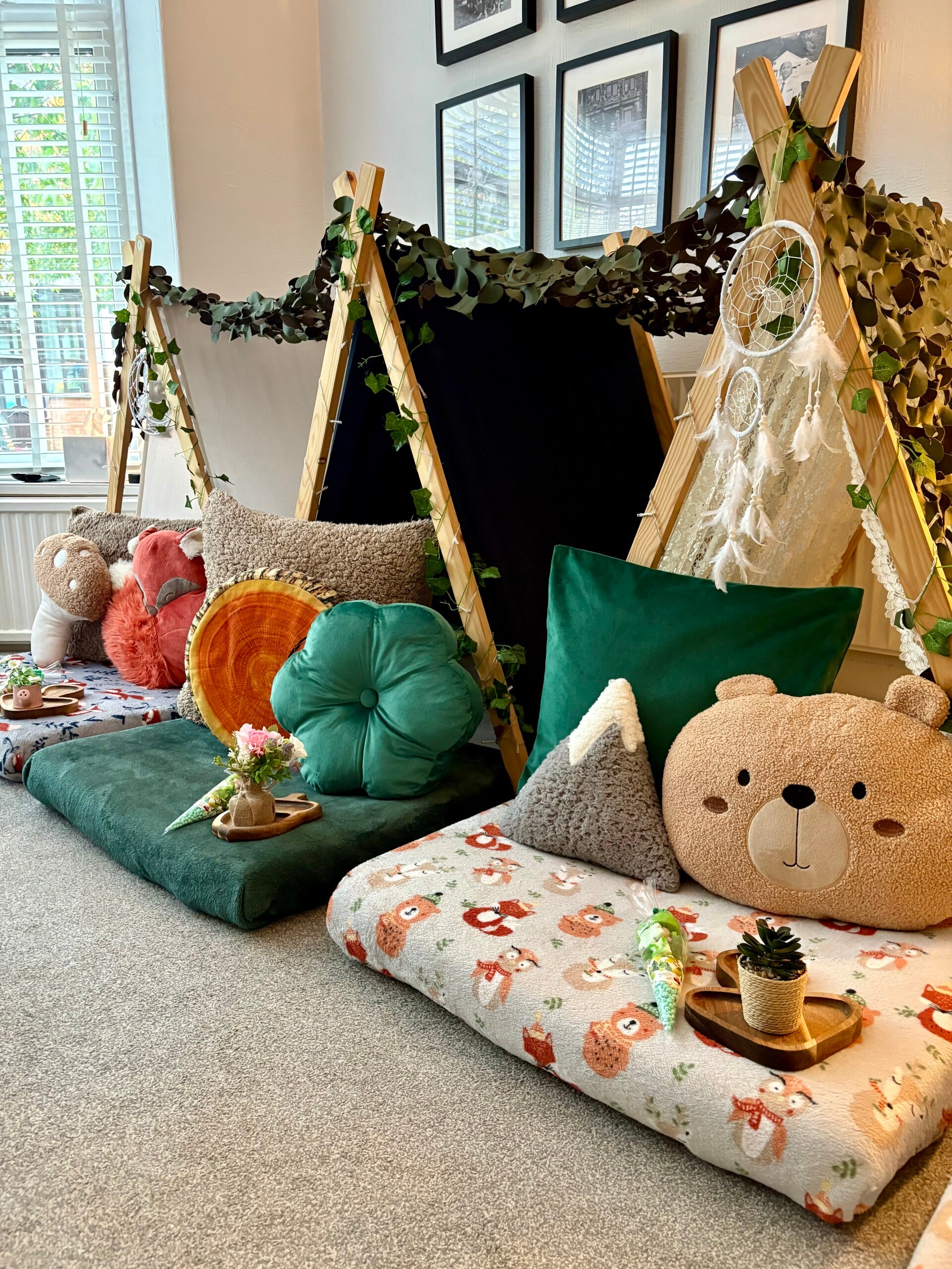 The Great Outdoors Teepee sleepover parties in Manchester, Cheshire, Stockport, High Peak, Derbyshire