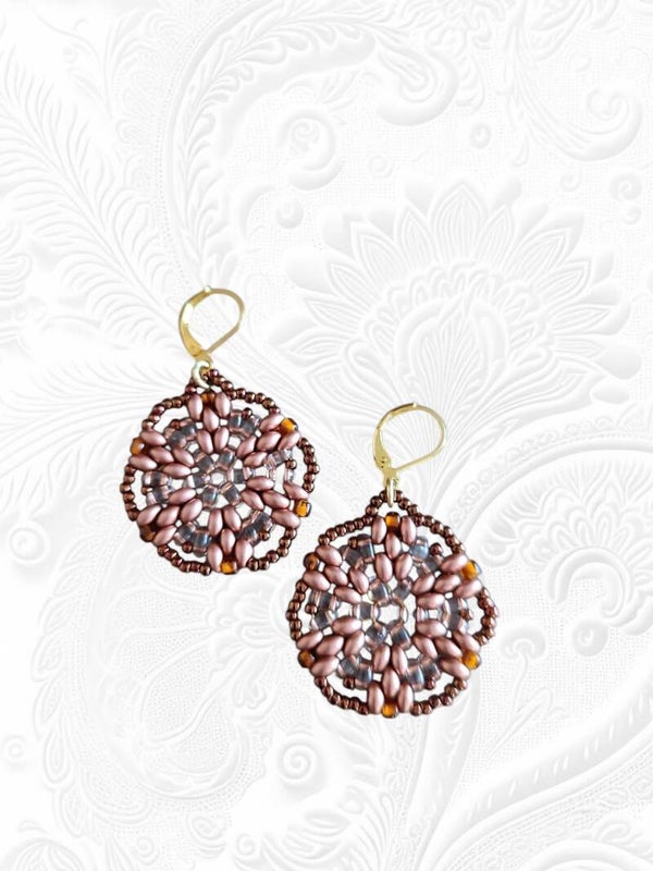 Boucle d’oreilles cuivrée