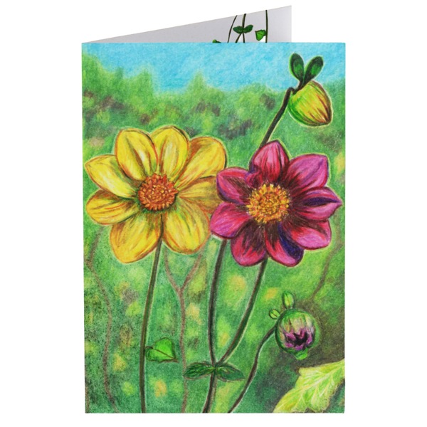 Dubbele kaart Dahlia's