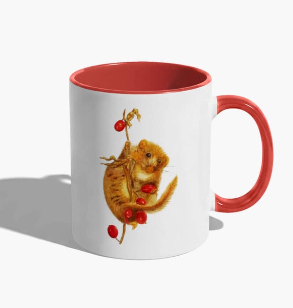 Mok hazelmuis rood