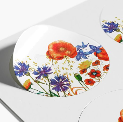 Stickers veldbloemen