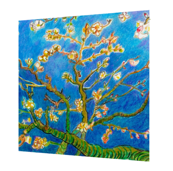 Dubbele kaart Van Gogh Amandelbloesem
