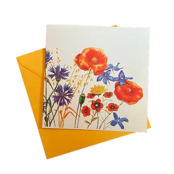 Dubbele kaart Veldbloemen