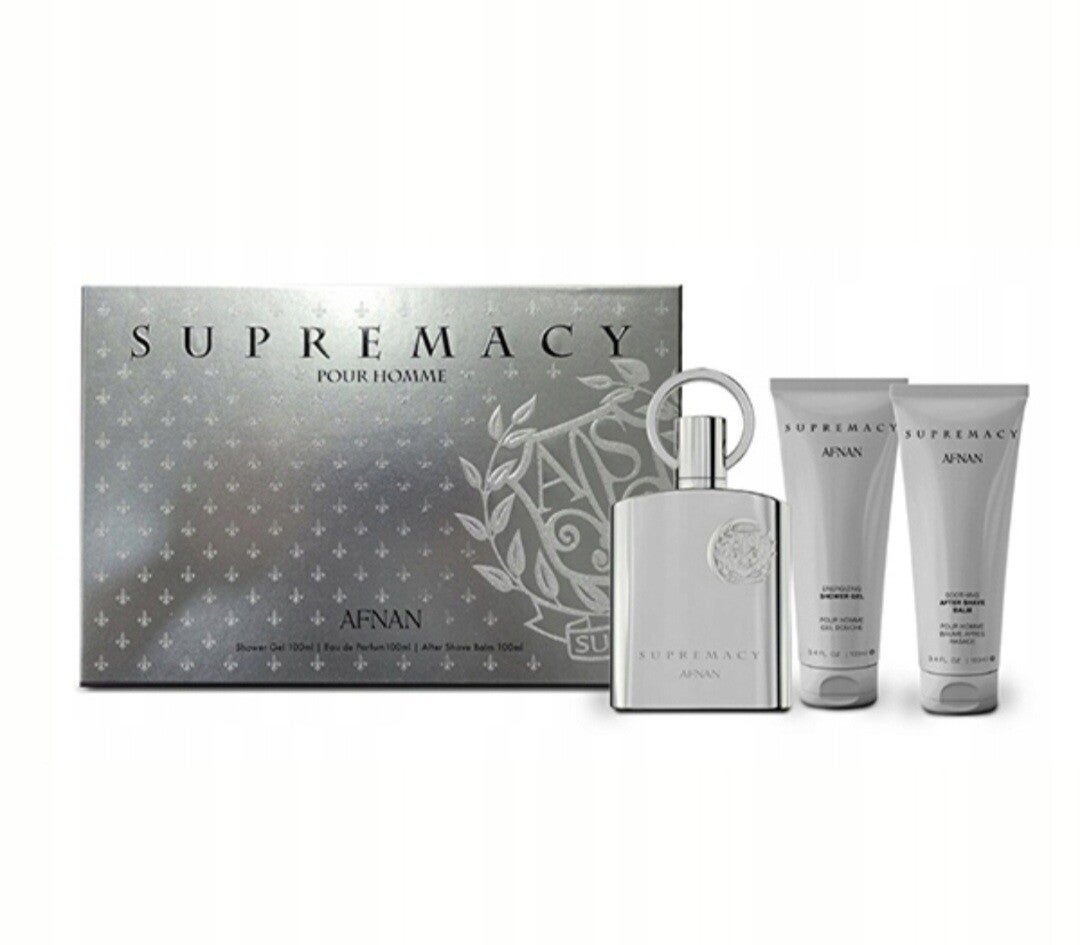 AFNAN SUPREMACY FOR MEN ZESTAW EDP ŻEL AFTER BALM