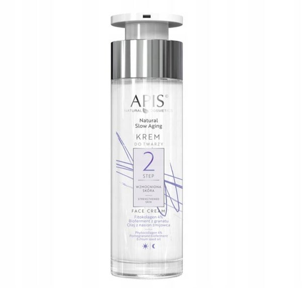 Apis  Step 2 Krem Wzmacniający Do Twarzy Na Dzień Noc Fitkolagen 4% 50ml