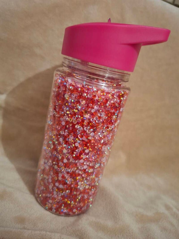 Drinkfles strasssteentjes klein