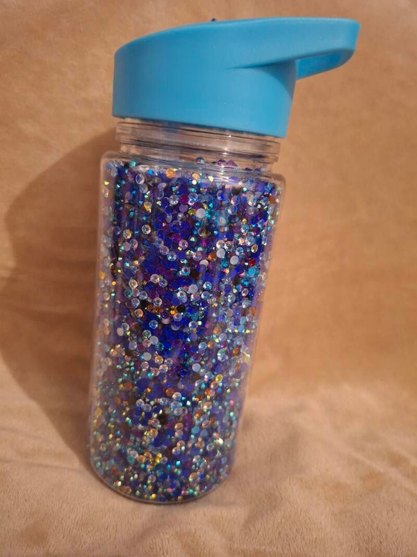Drinkfles strasssteentjes klein