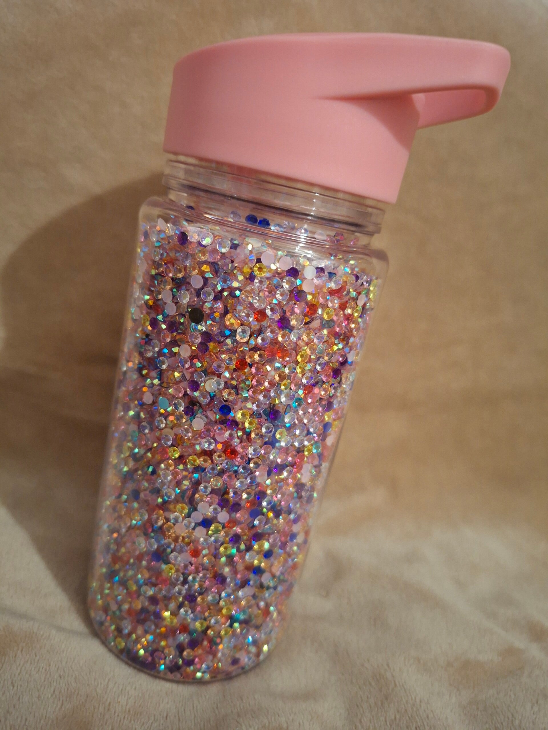 Drinkfles strass-steentjes klein