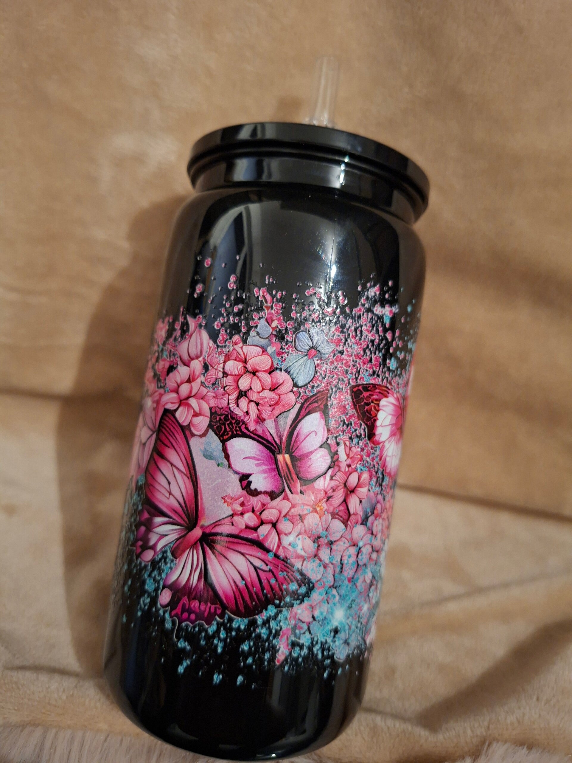 Drinkbeker VLINDER zwartebeker