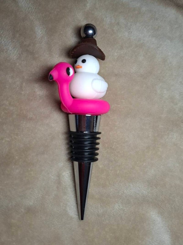 Wijnstop eend & flamingoband