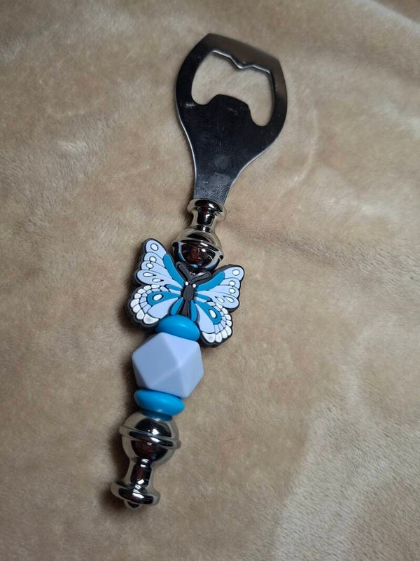 Flessenopener VLINDER blauw