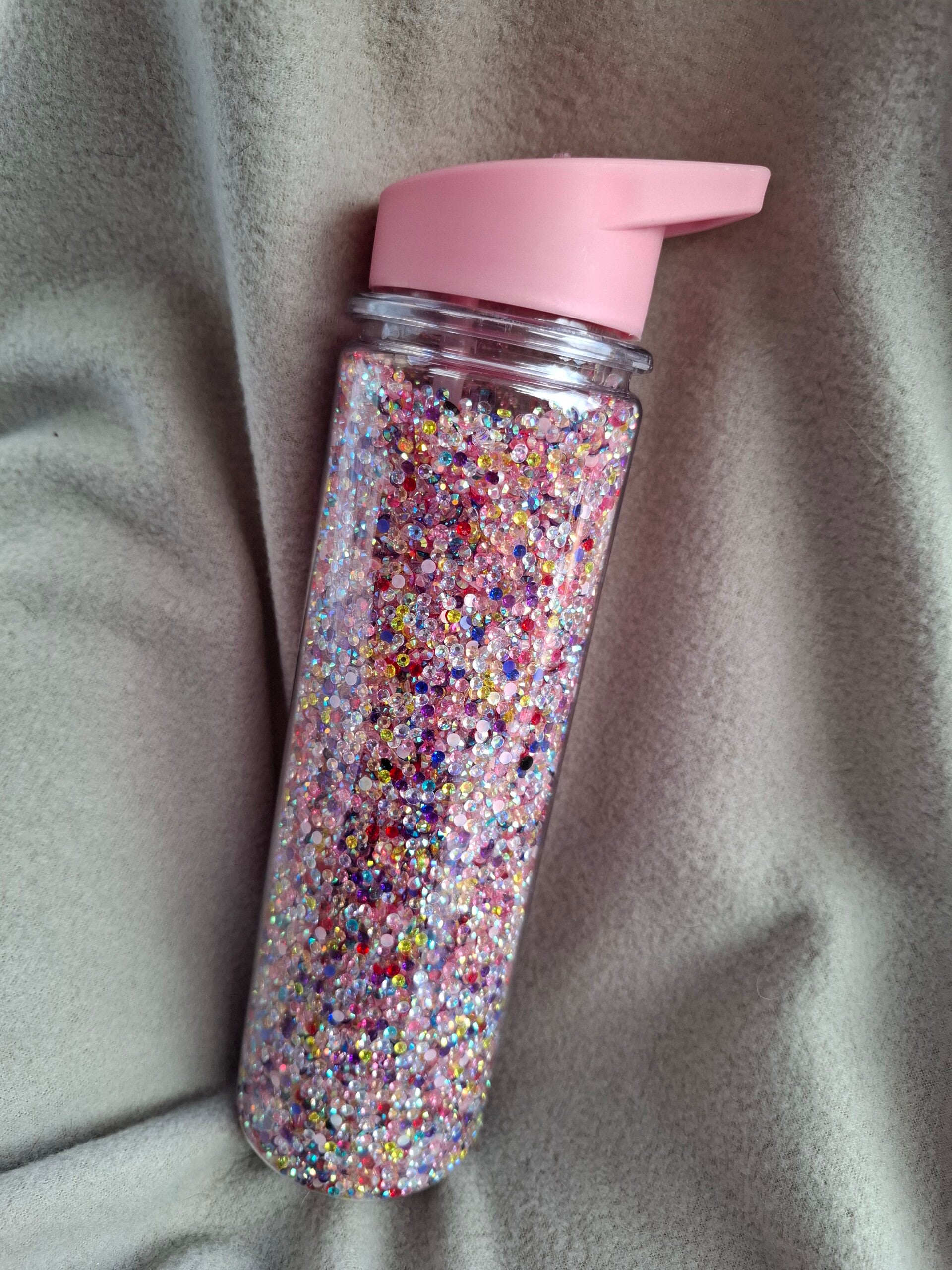 Drinkfles strasssteentjes groot