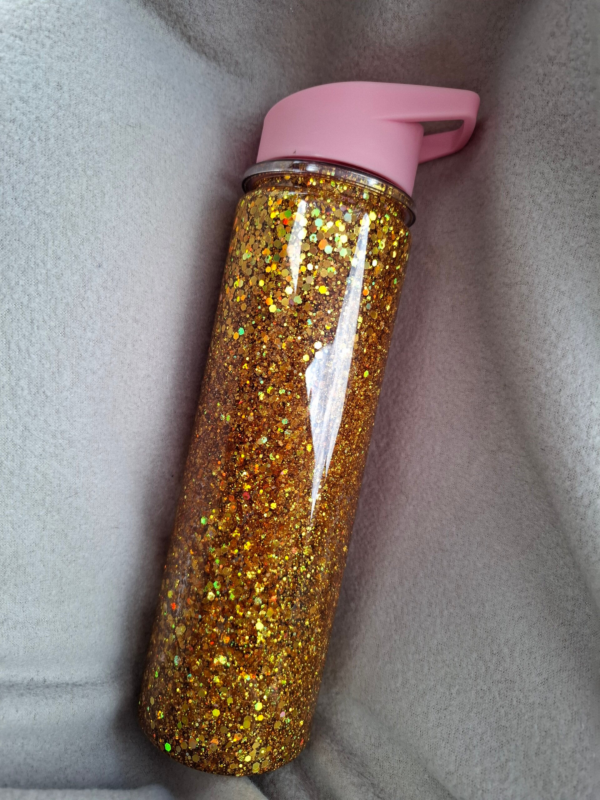 Drinkfles glitter groot
