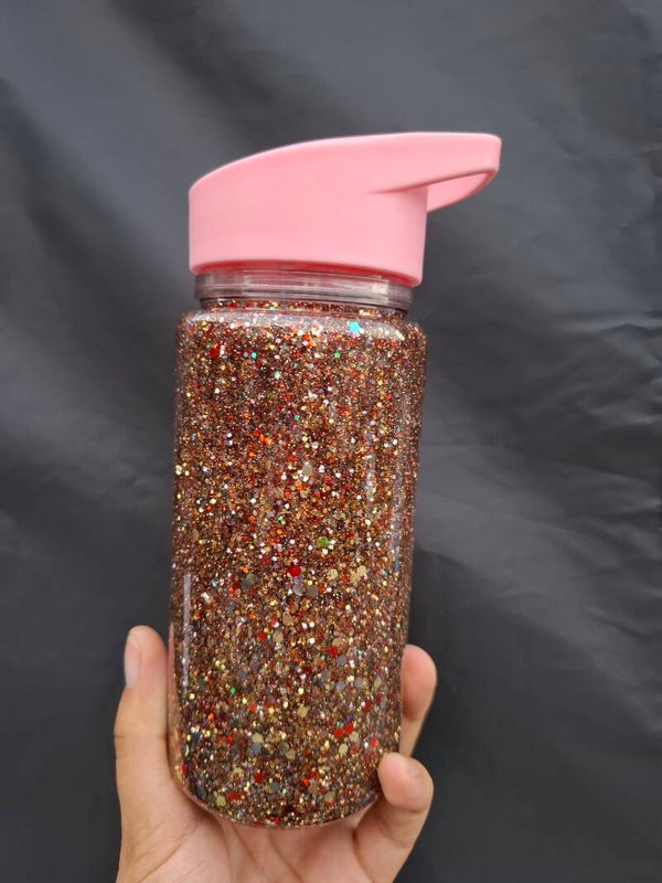 Drinkfles klein glitter