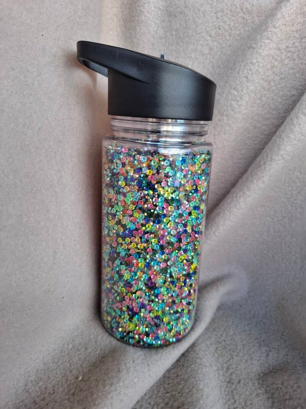 Drinkfles klein strassteentjes