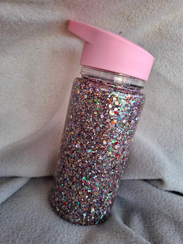 Drinkfles klein glitter