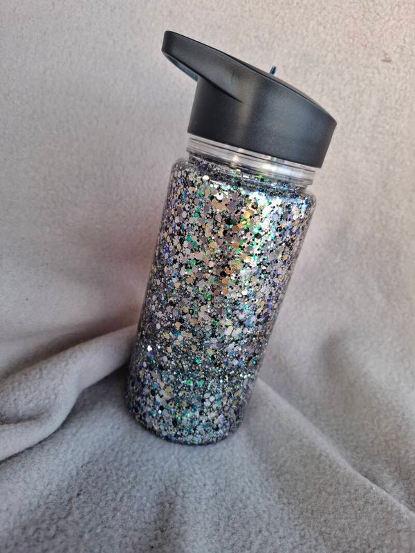 Drinkfles klein glitter
