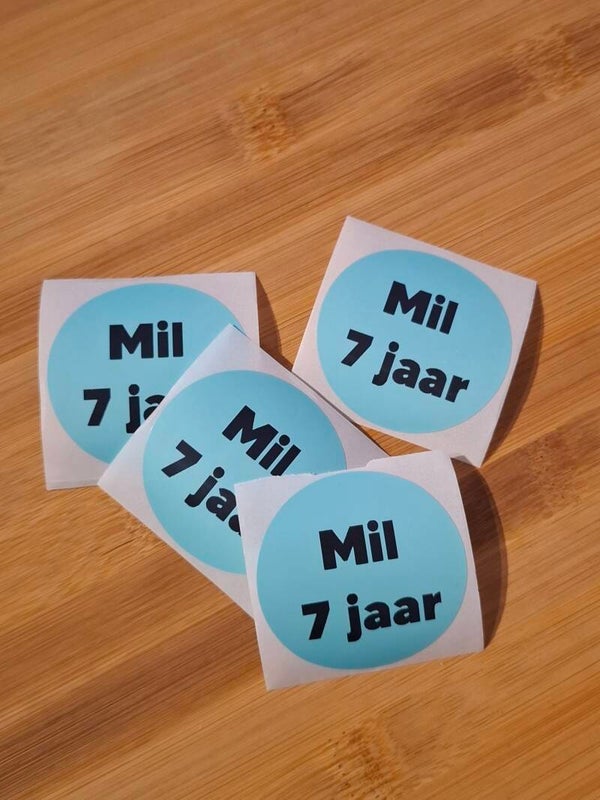 Ronde sticker (personaliseren)