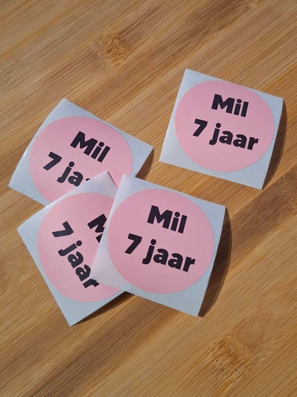 Ronde sticker (personaliseren)