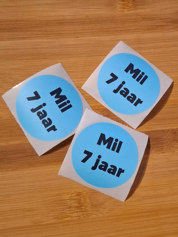 Ronde sticker (personaliseren)