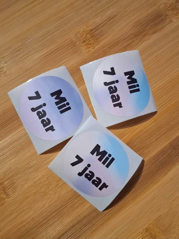 Ronde sticker (personaliseren)