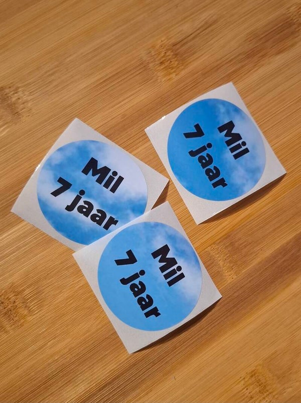 Ronde sticker (personaliseren)