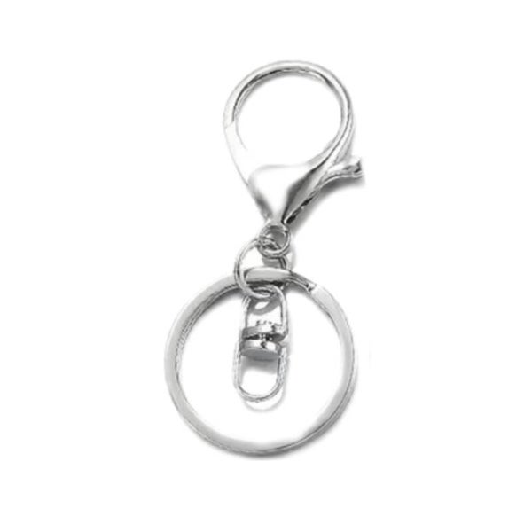 Duo sleutelhangerring - Zilver