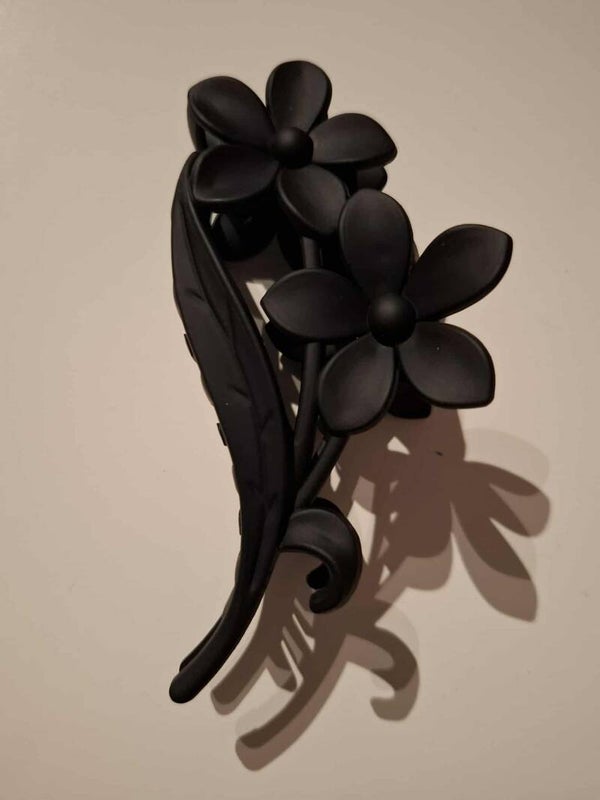 Haarklem Bloem Zwart