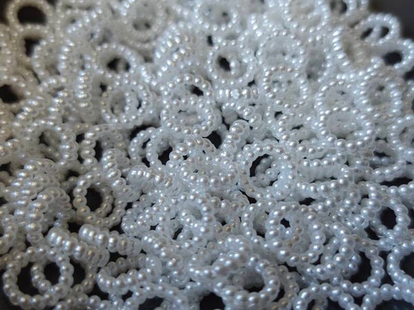Tussenkraal parel 10mm - Wit