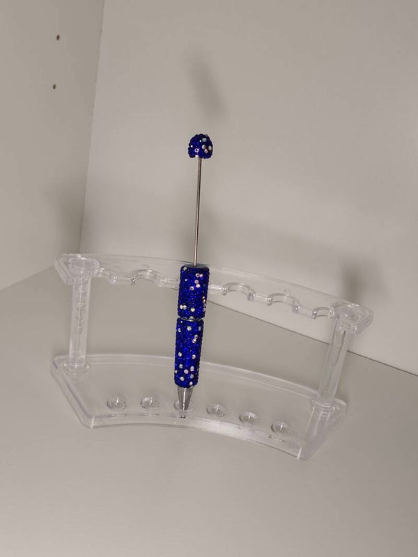 Beadable Rhinestone pen - Donkerblauw