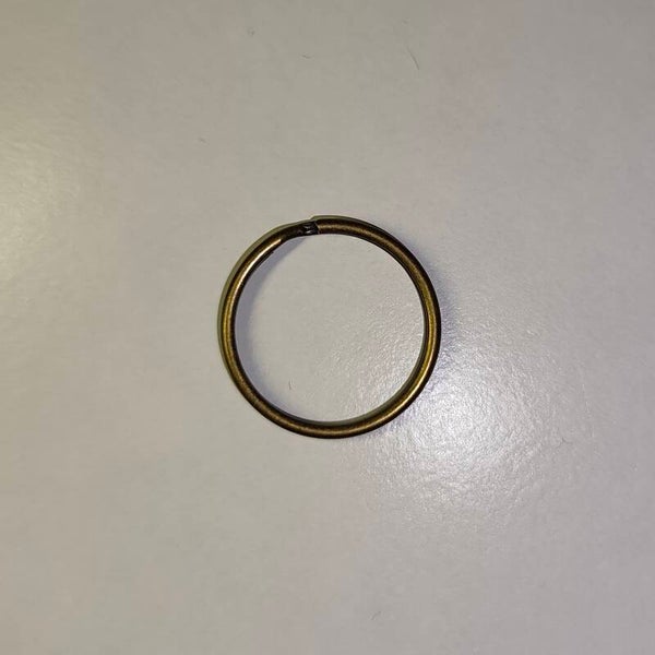 Sleutelhangerring 25mm - Oud goud
