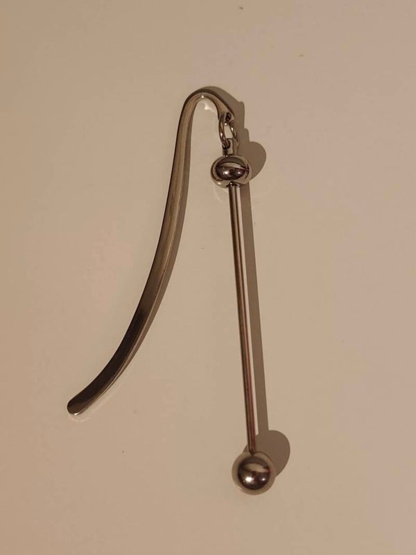 Beadable boekenlegger - Zilver
