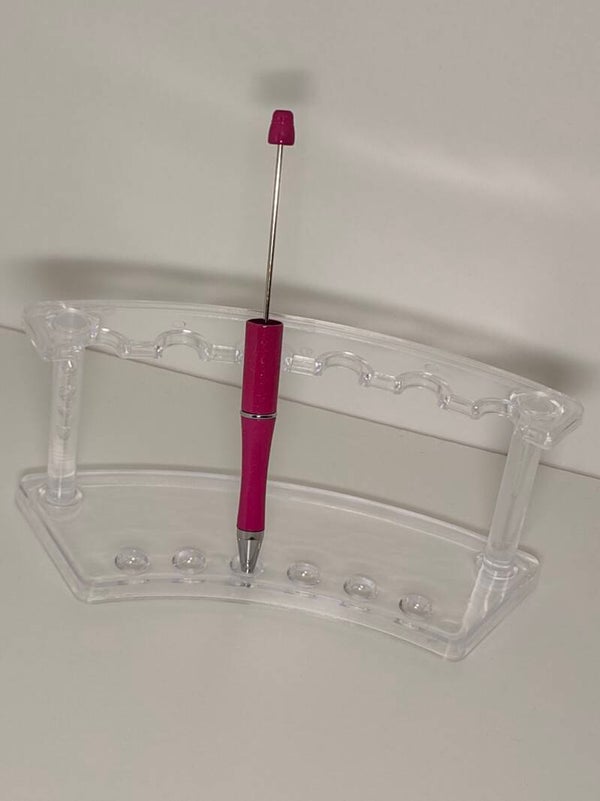 Beadable pen - fushia