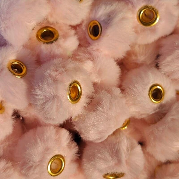 Fluffy kralen - Roos