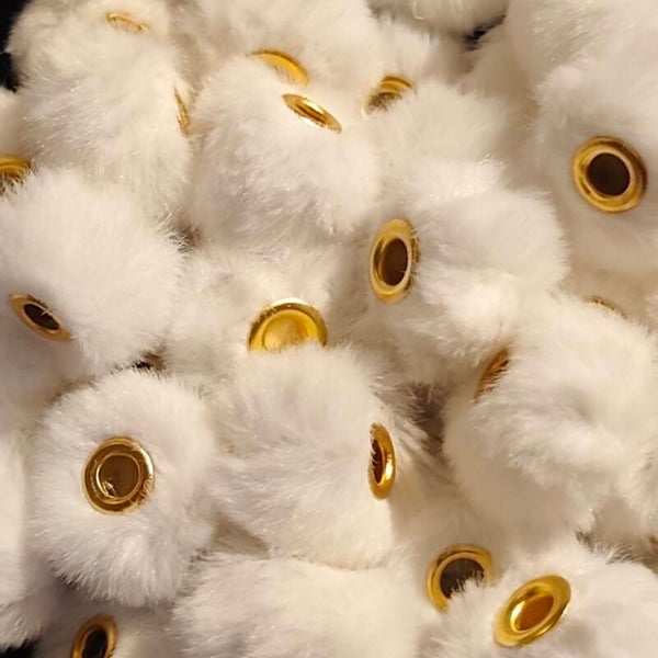 Fluffy kralen - Wit